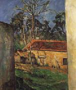 Paul Cezanne Farm Courtyard in Auvers china oil painting artist